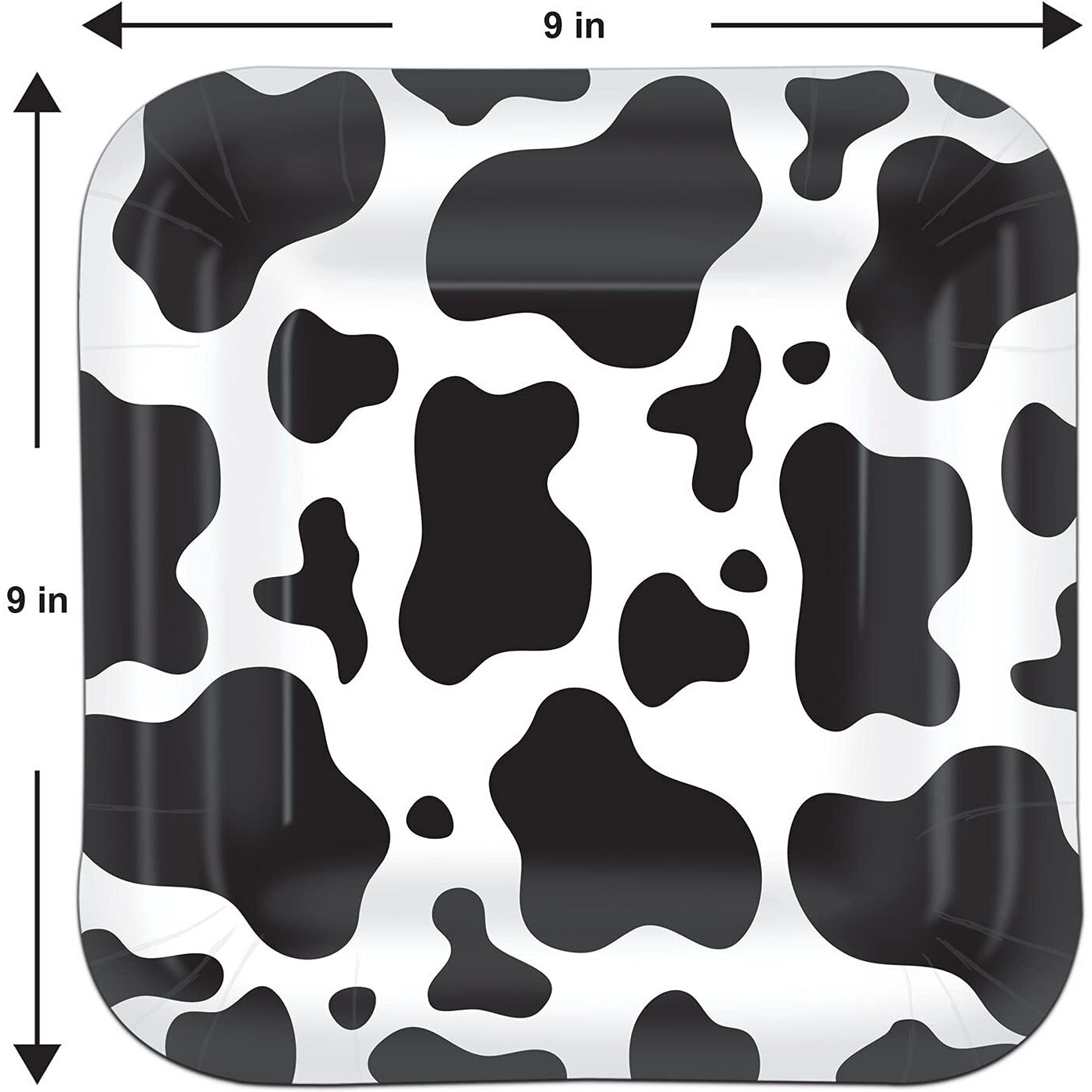 Cow Print Plates