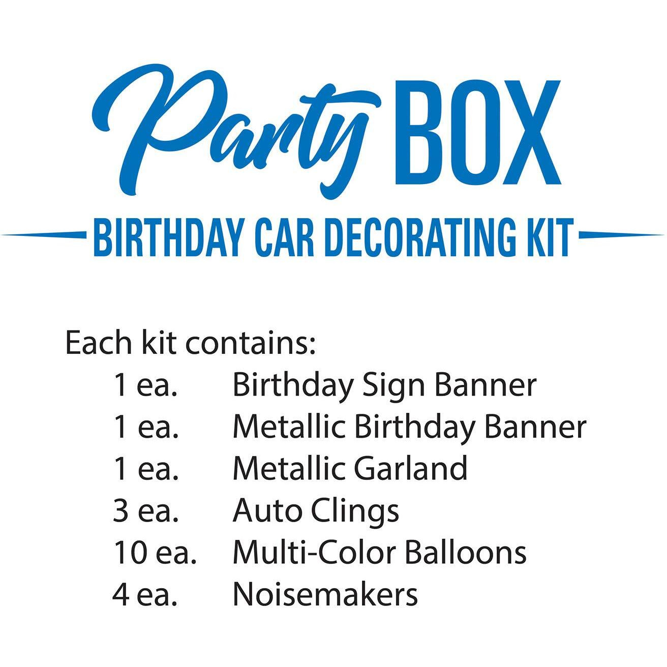 Birthday Car Party Box