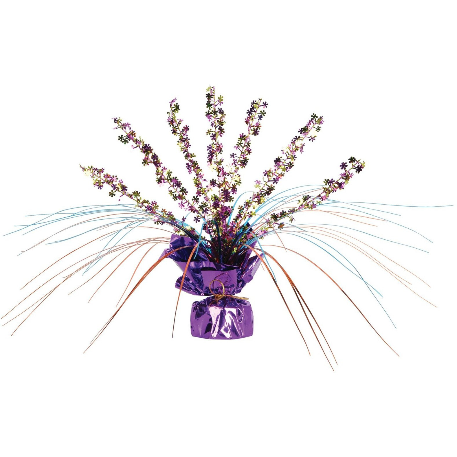 Retro Flowers Gleam 'N Spray Centerpiece