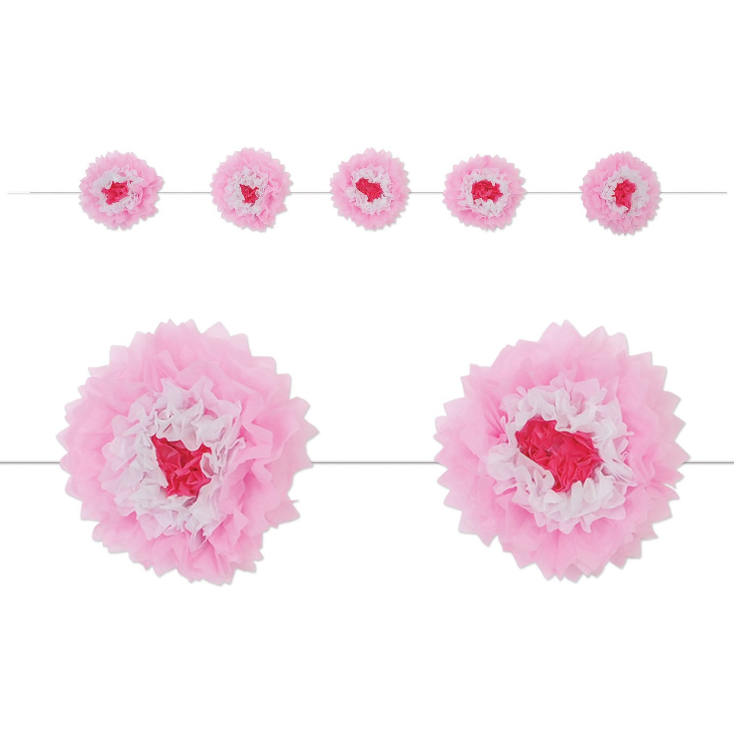 Tissue Flower Garland