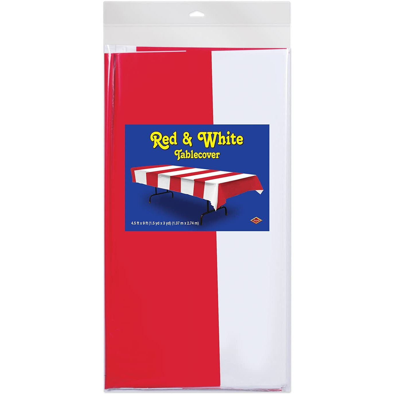 Red & White Stripes Tablecover