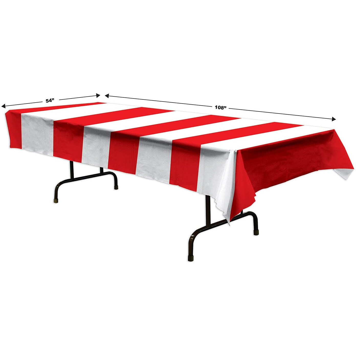 Red & White Stripes Tablecover