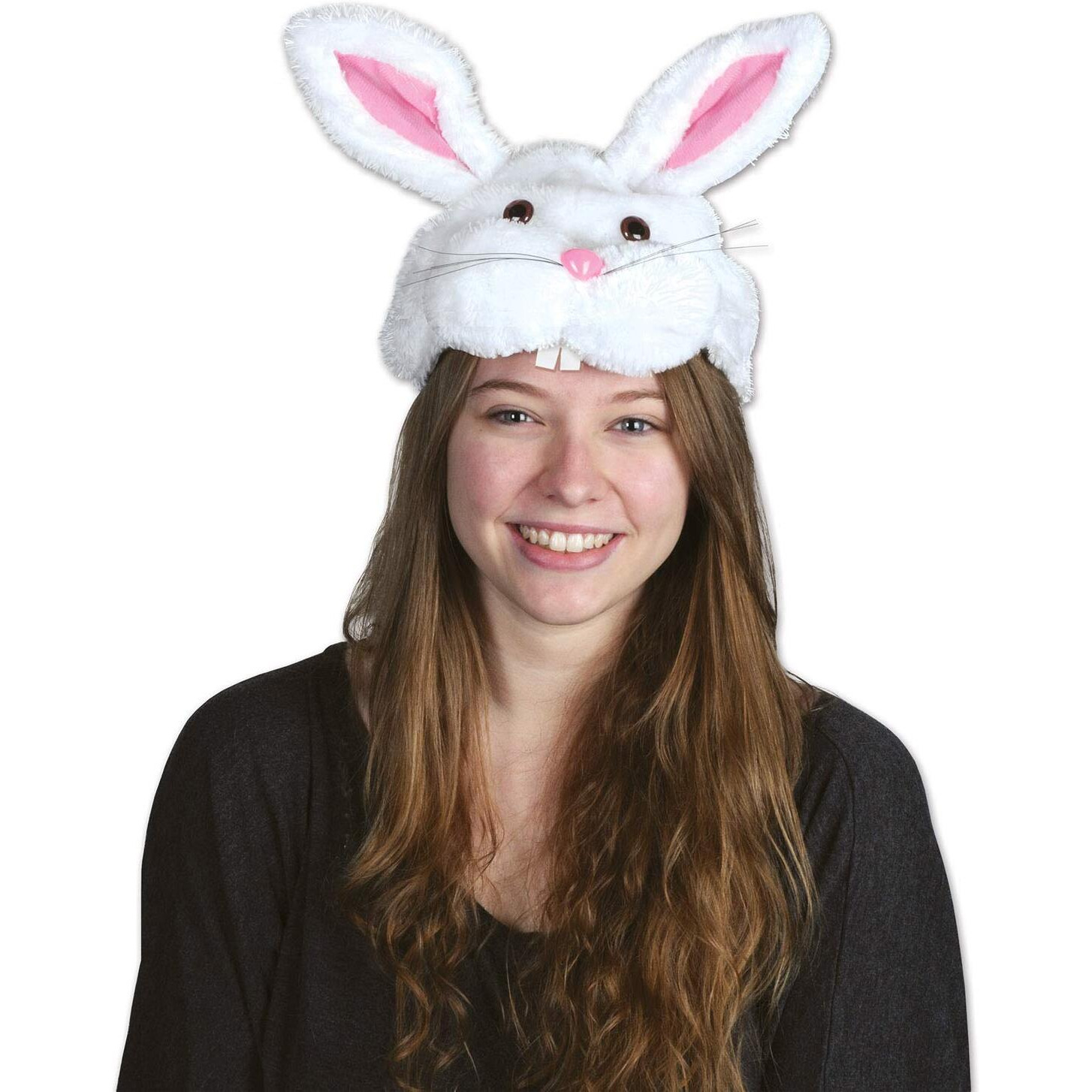 Plush Bunny Head Hat