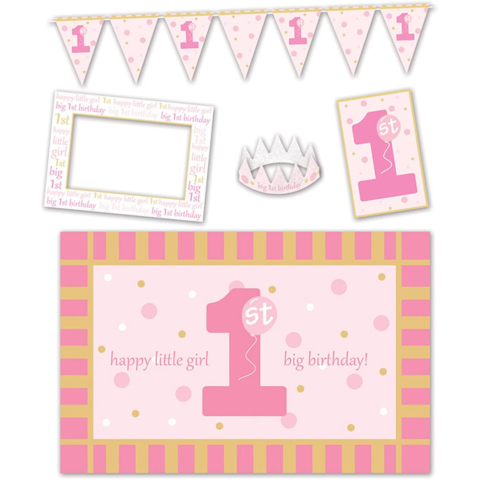 1st  Birthday High Chair Decorating Kit