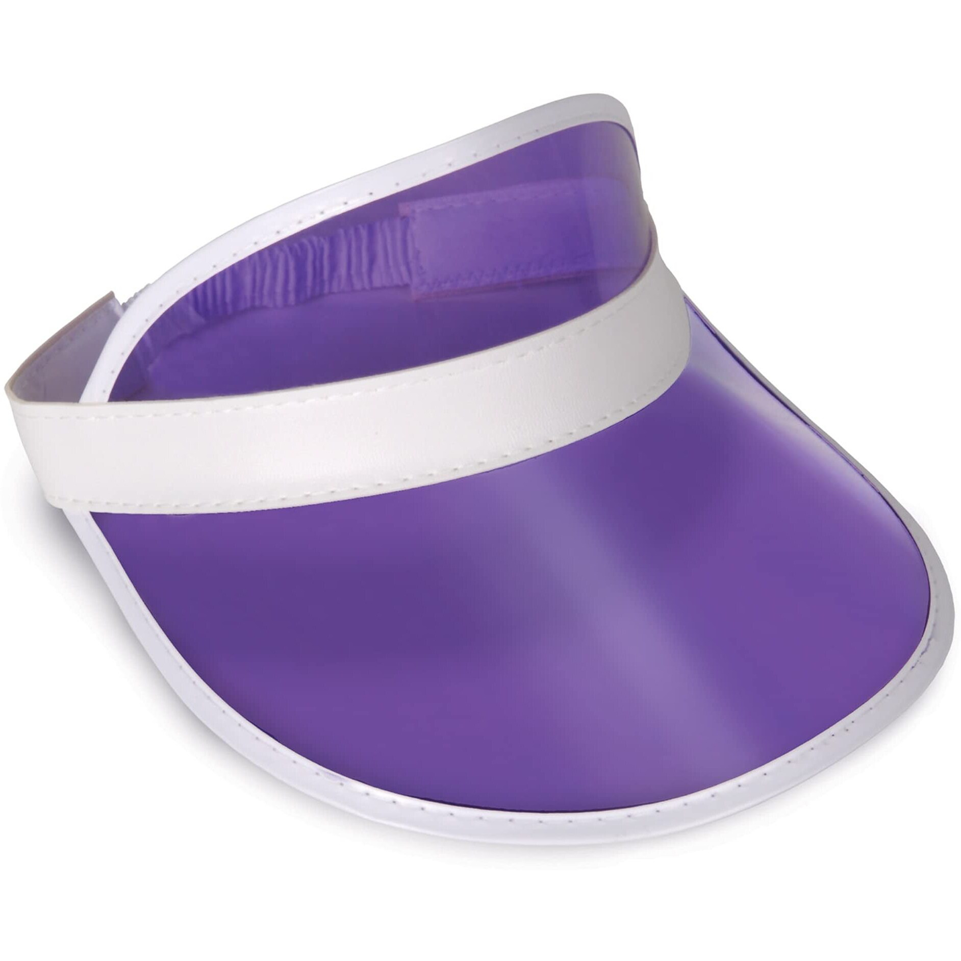 Clear Purple Plastic Dealer's Visor