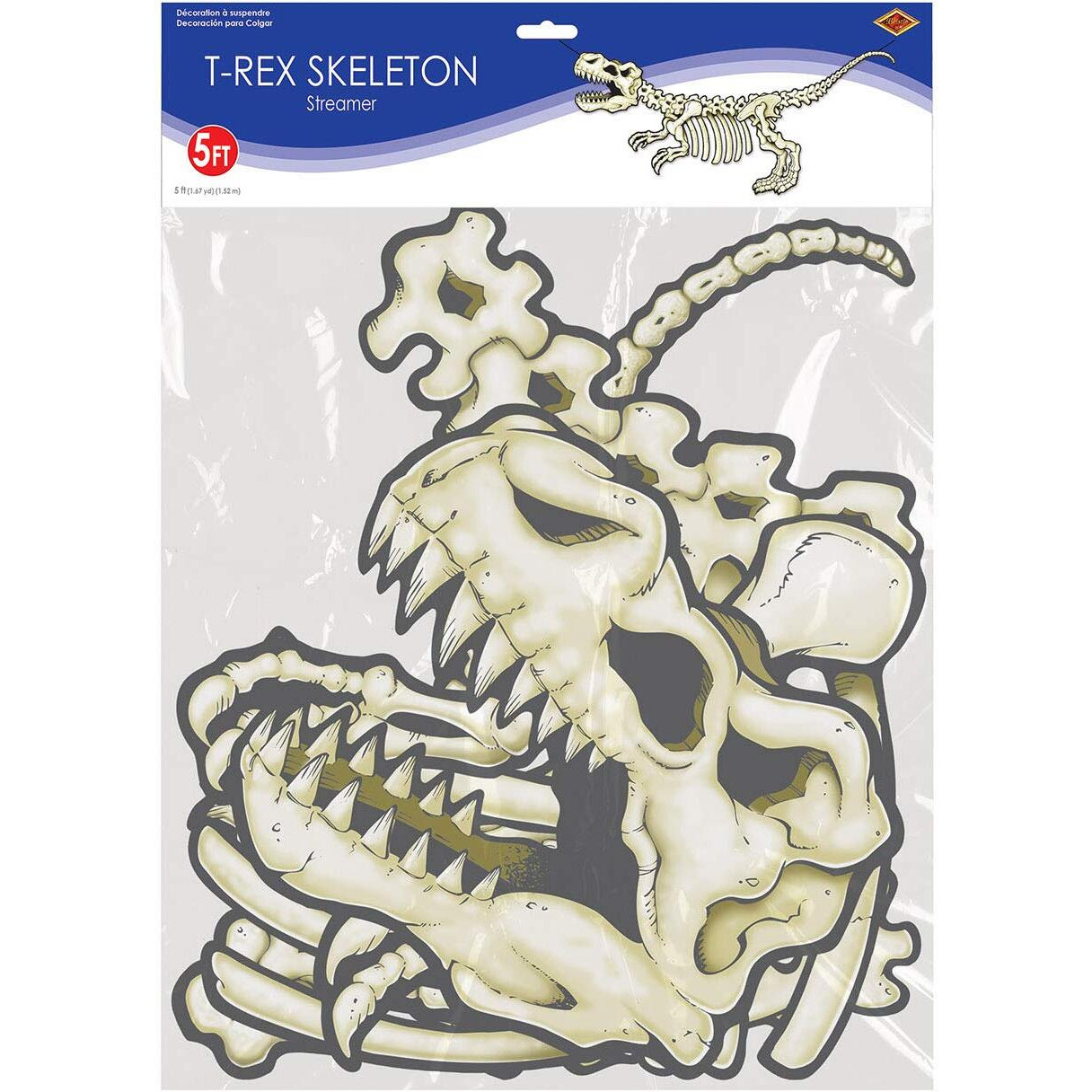 T-Rex Skeleton Streamer