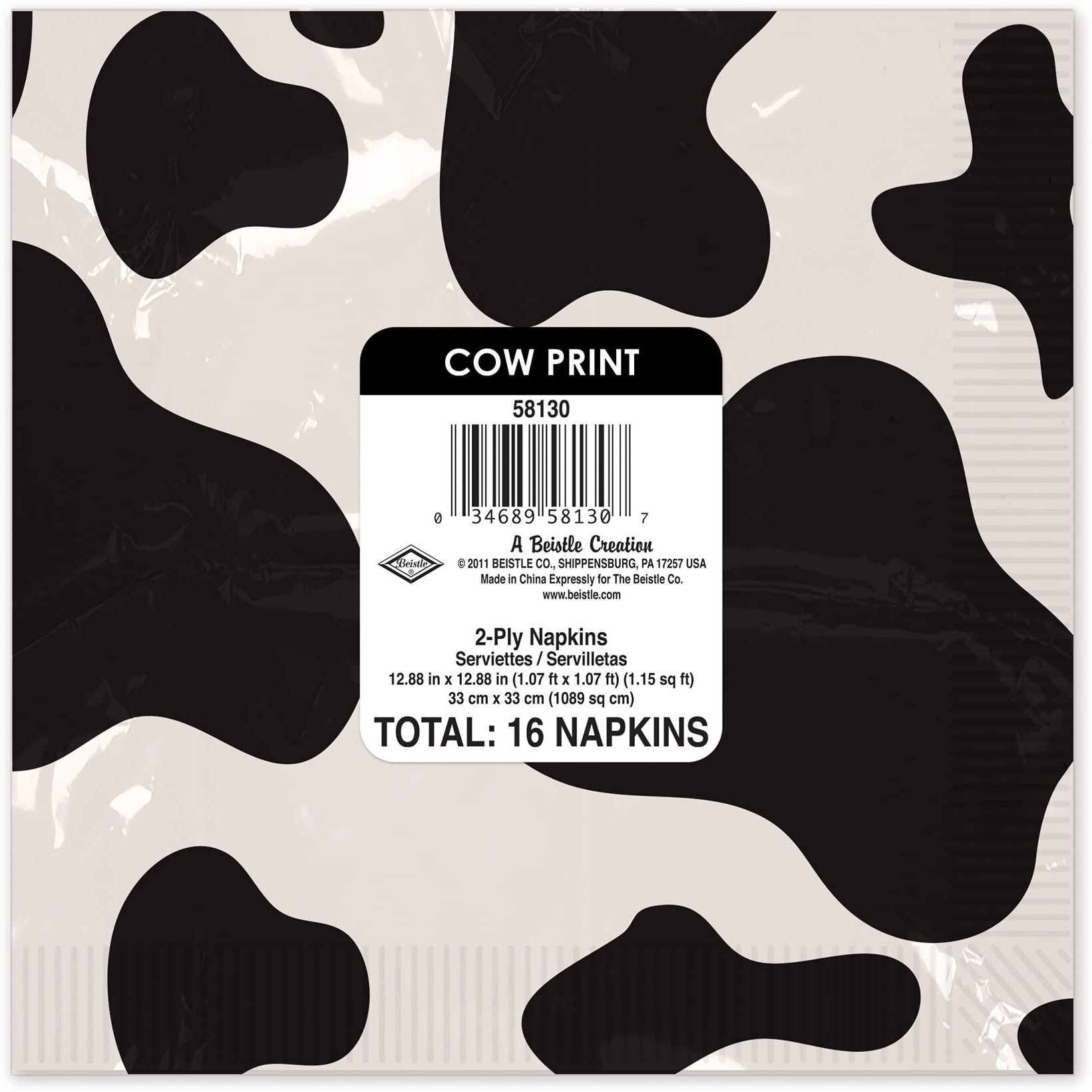 Cow Print Luncheon Napkins