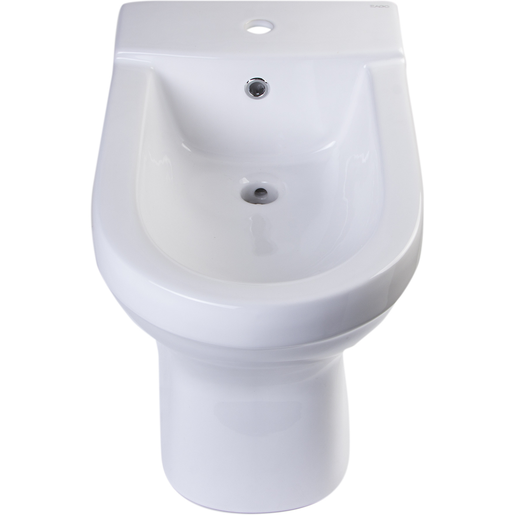 EAGO JA1010 White Ceramic Bathroom Bidet with Elongated Seat