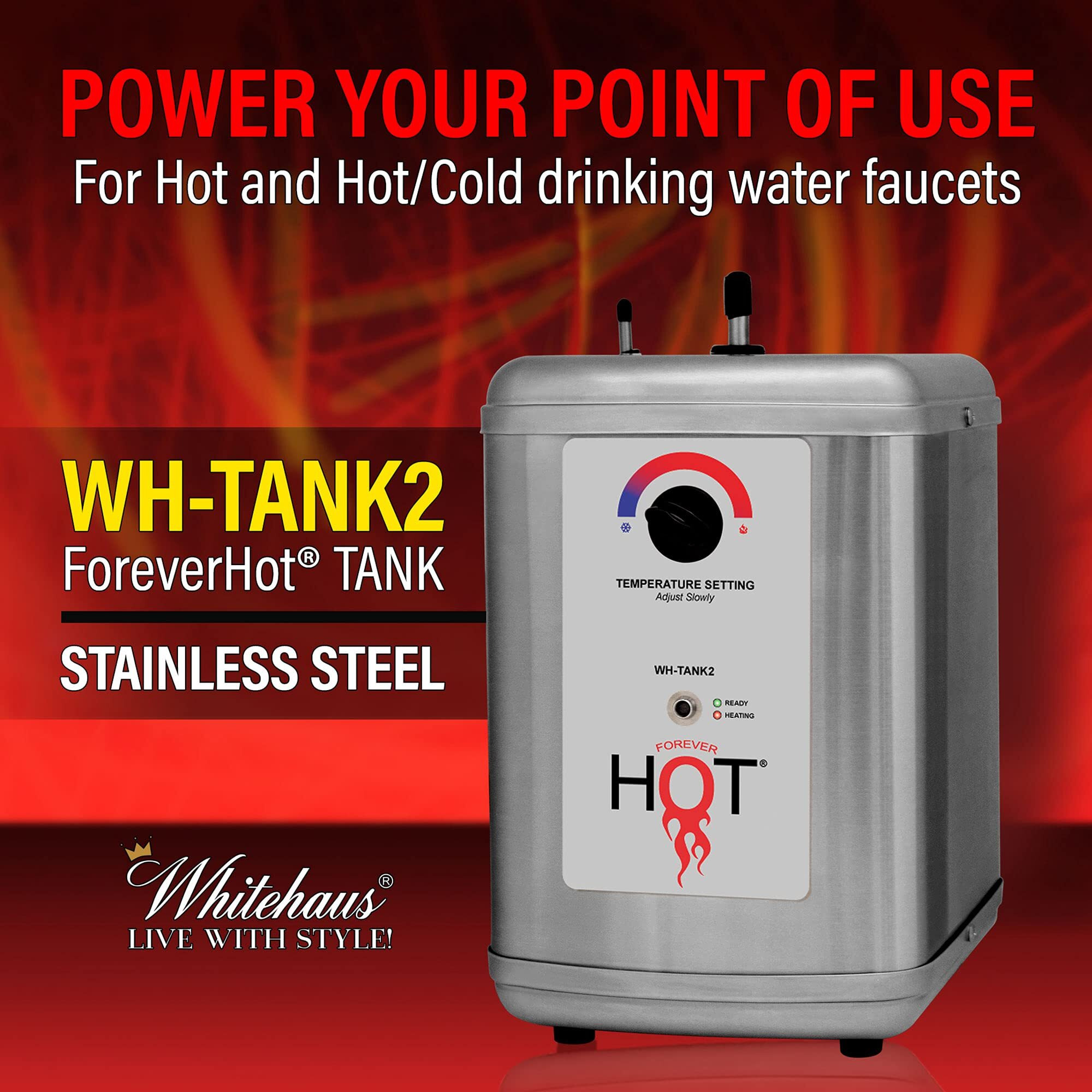 Forever Hot Stainless Steel Heating Tank for Whitehaus Hot Water Dispensers