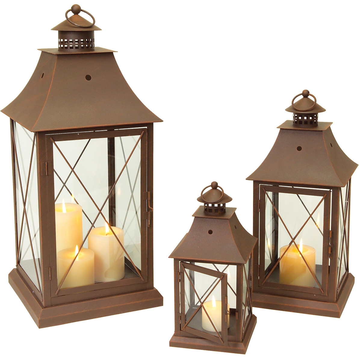 Metal Lantern (Set of 3)