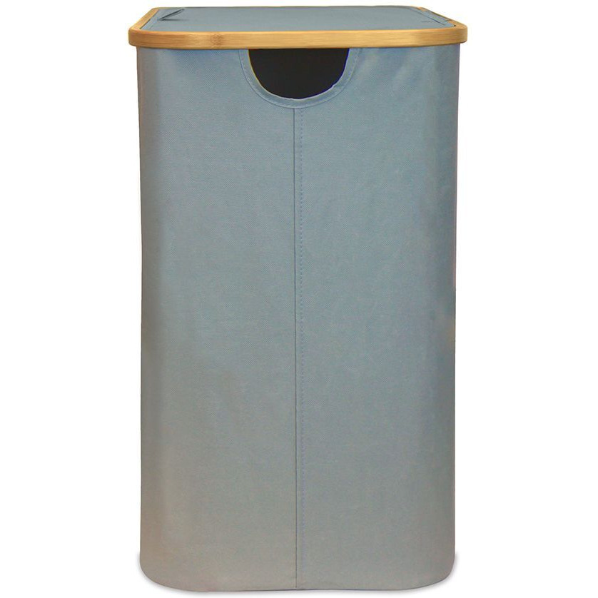 Oceanstar Double Soft Sided Laundry Hamper Sorter With Bamboo Rim Lid(D0102HHGPB8.)