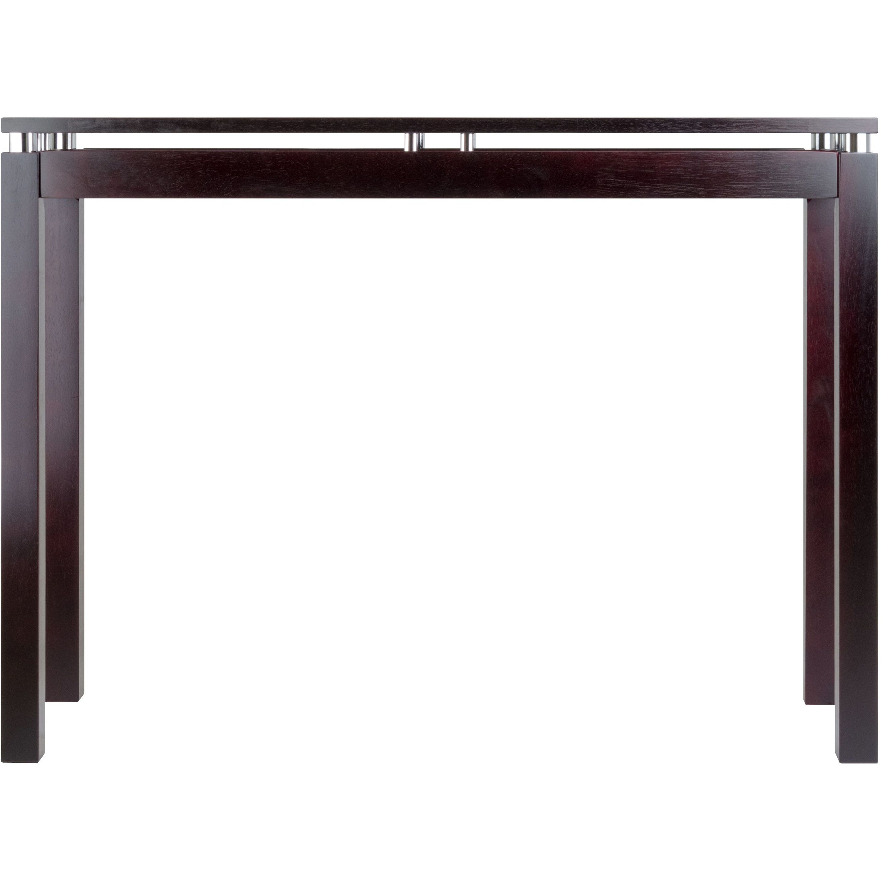 Linea Console / Hall Table with Chrome Accent(D0102HHZQ2V.)