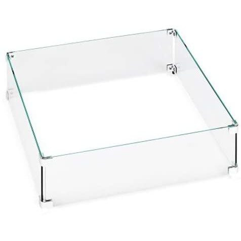 22 x 22 in Square glass Wind Screen  clear