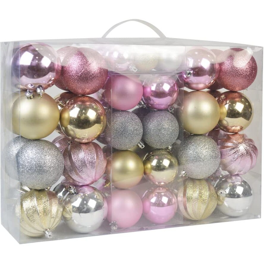 christmas Ornament  Multi color - Pack of 57