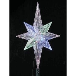 Kurt S Adler  Inc  Kurt Adler 1125 UL Polar Star Treetop with LED color-changing Light