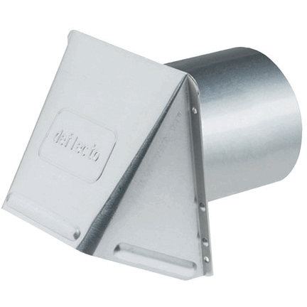 Deflect-o DAHc6 6 in Aluminum Wall cap Damper