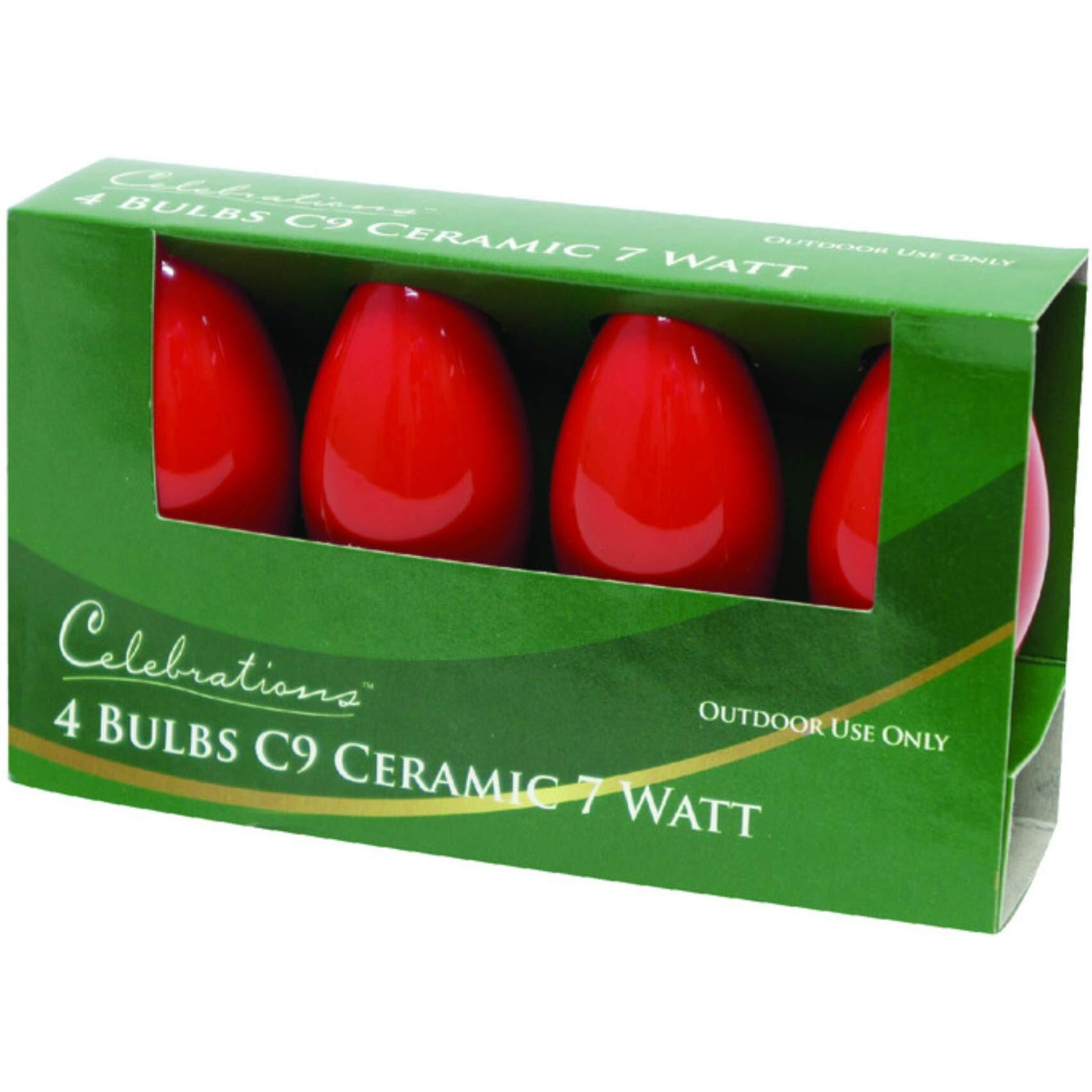 celebrations UTTY2511 Red ceramic c9 Replacement Bulbs