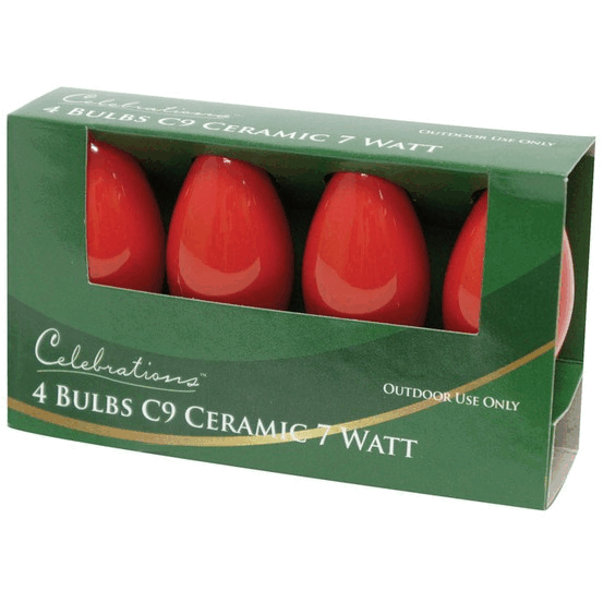 celebrations UTTY2511 Red ceramic c9 Replacement Bulbs