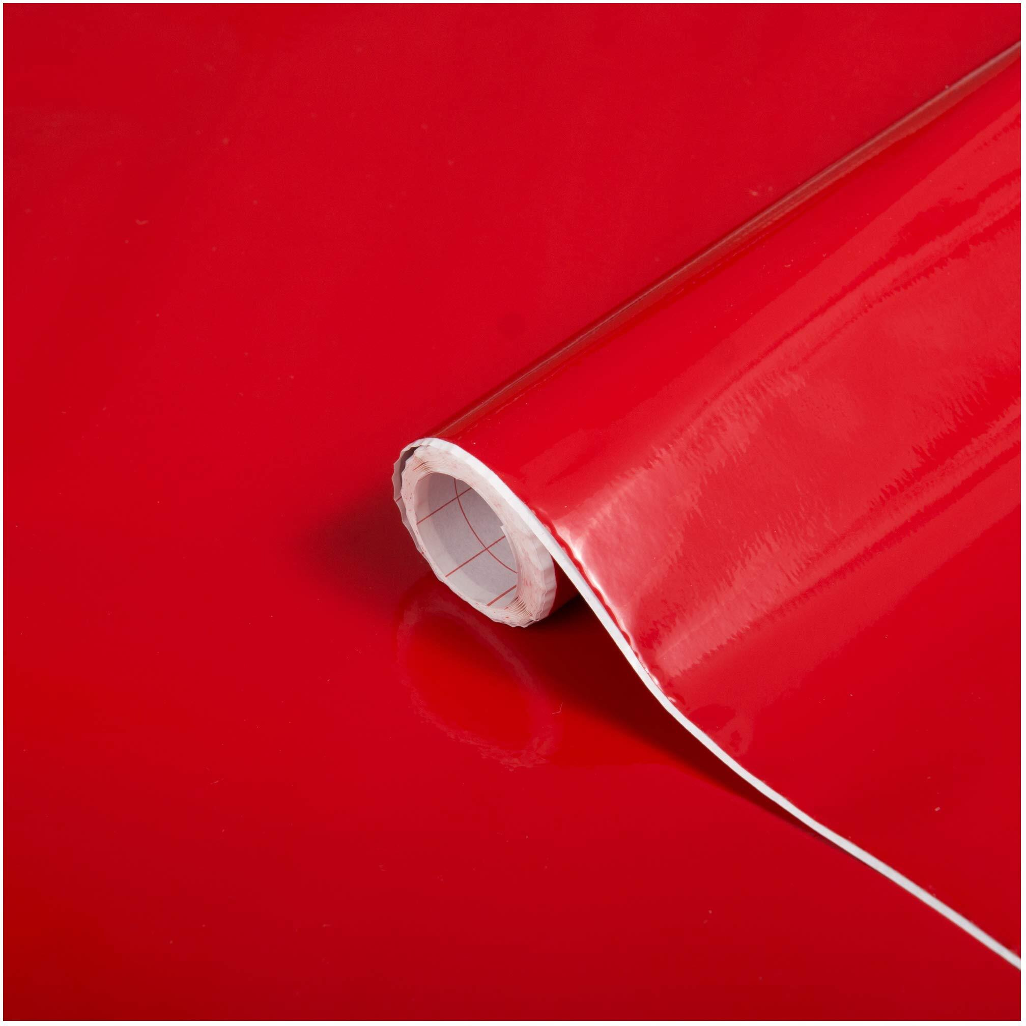 Dc-fix 346-8345 26 x 78 in Decorative Self Adhesive Film  glossy Red