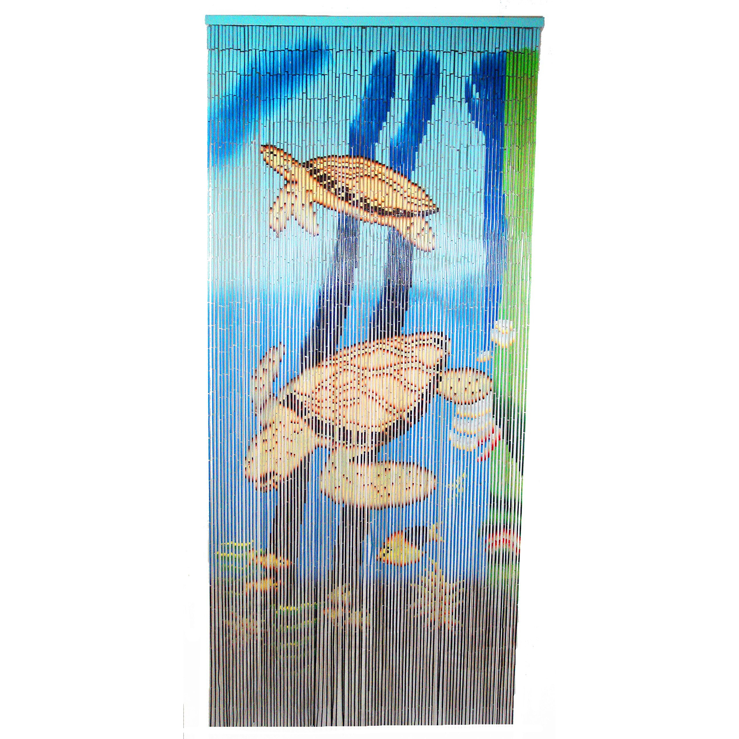 Bamboo54 5254 Sea Turtle Scene curtain