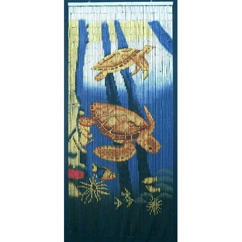 Bamboo54 5254 Sea Turtle Scene curtain