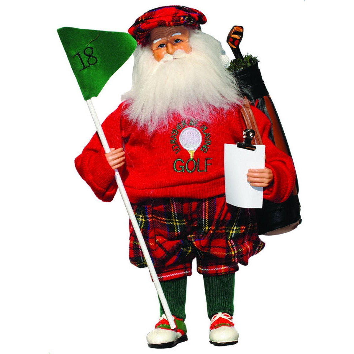 Santas Workshop 6607 15 in ID Rather Be Playing golf Santa