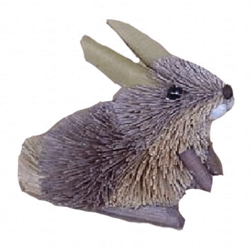 Brushart BRUSHOR74 Rabbit grey Ornament