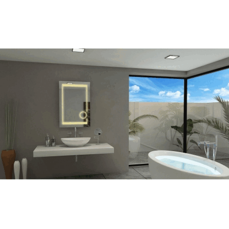 Paris Mirror AURO24323000 24 x 32 in Aurora Illuminated LED Mirror with 3000K