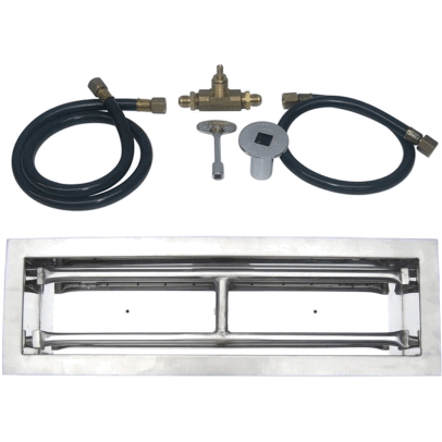 Tretco OB4SS-BK1-30-Ng 30 in Stainless Steel Drop-In Rectangular Burner Kit  Natural gas