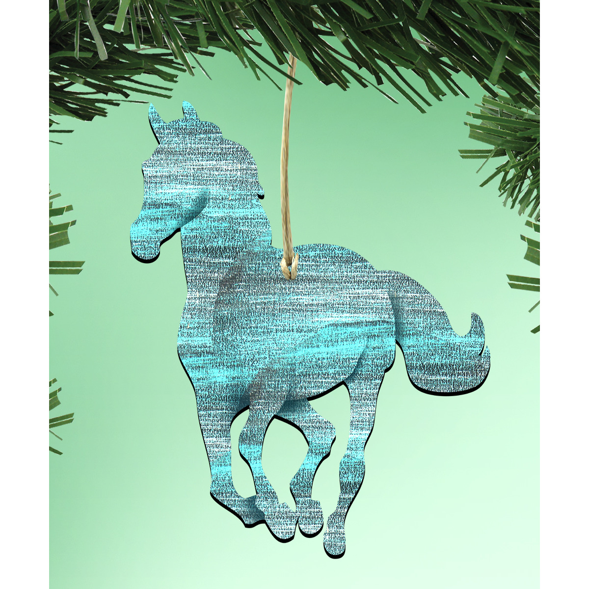 Designocracy 99157-O Running Pony Wooden Ornament