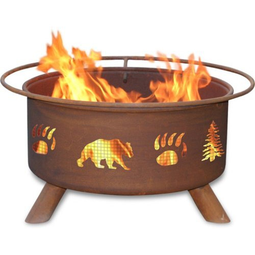 Bear & Trees Fire Pit