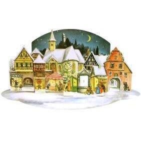 mer Advent - 3-Dimensional Village Scene Replica of 1955 Design