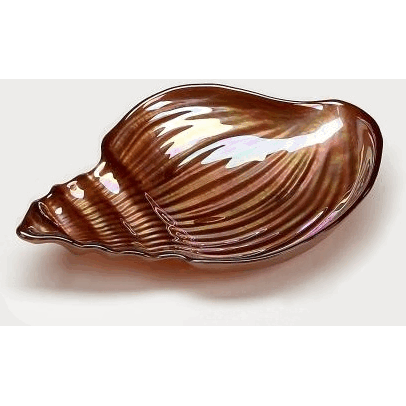 conch Shell 115 in copper Luster Plate