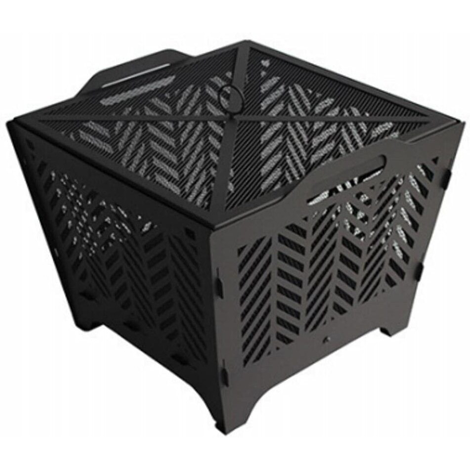 Four Seasons Black Flat Fire Pit