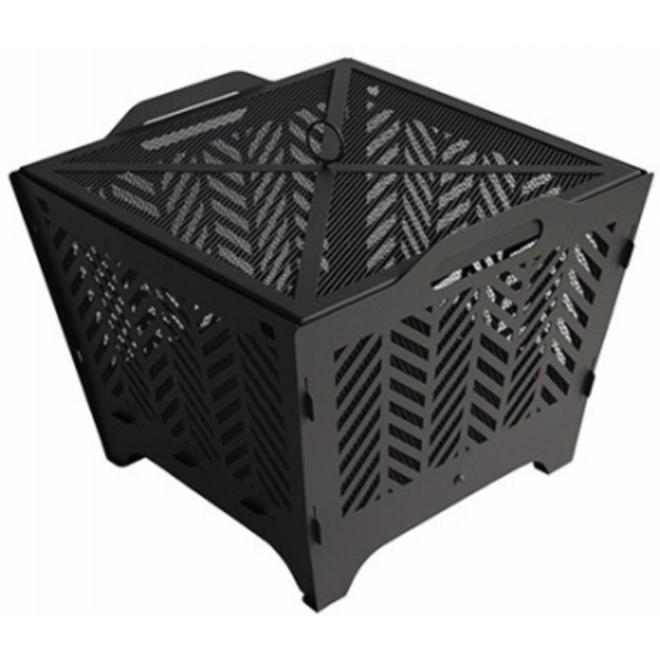 Four Seasons Black Flat Fire Pit