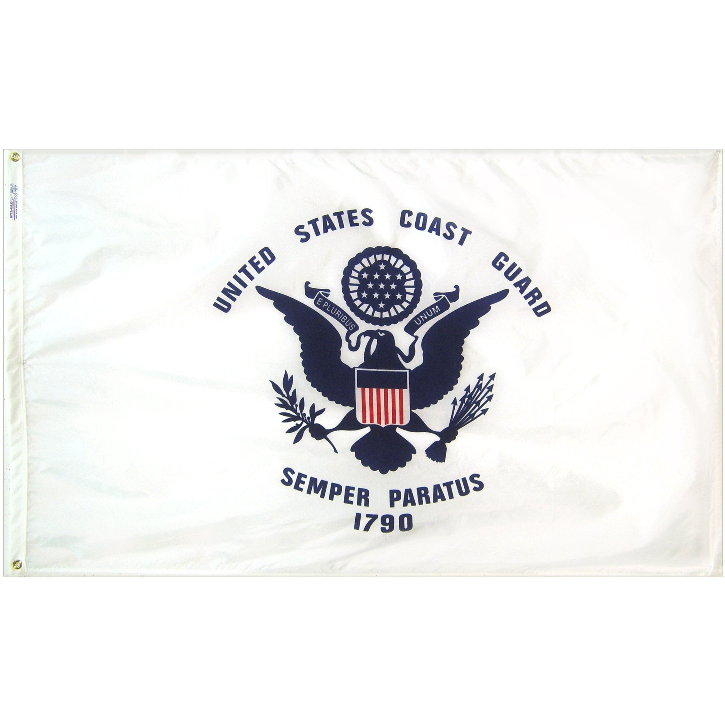 Annin Flagmakers 439040 3 ft x 5 ft Nylon-glo Flag - US coast guard