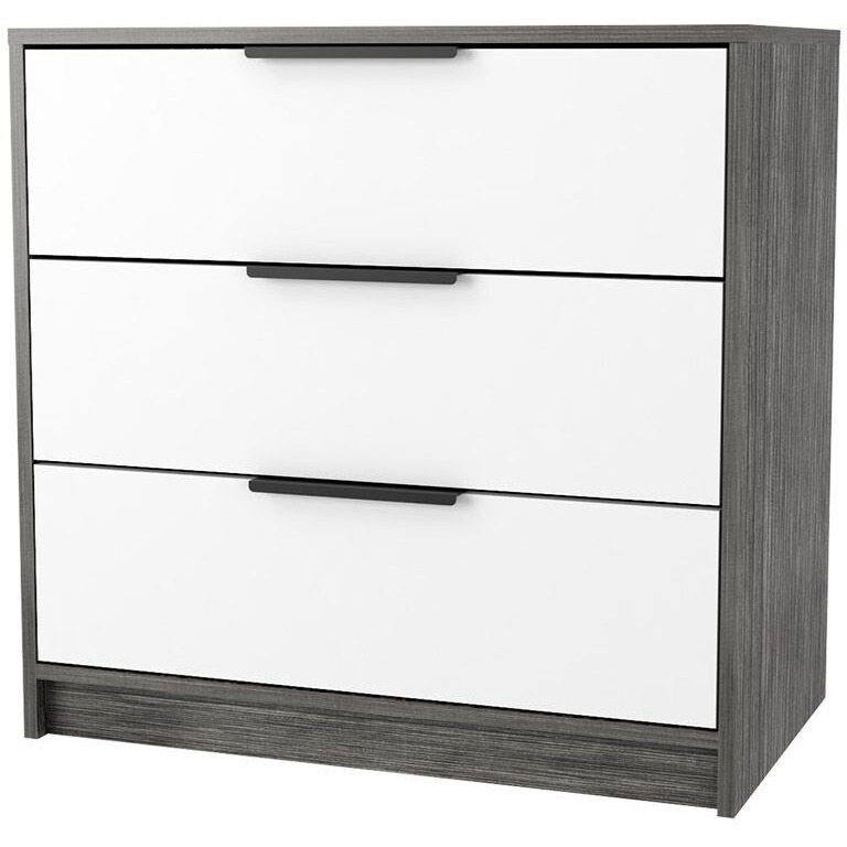 cannon 3-Drawer Dresser Smokey Oak and White(D0102H76X36)