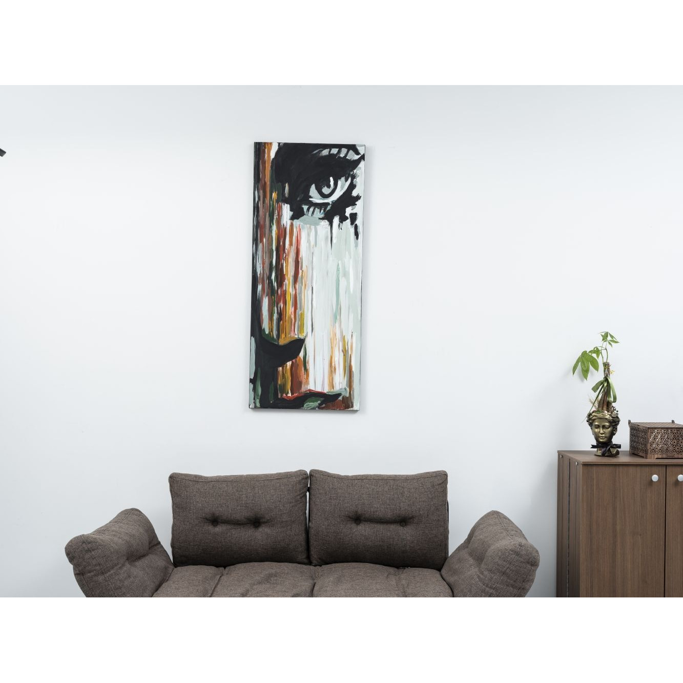 Wandela Wall canvas Paintings 47 x 19(D0102H5L70X)