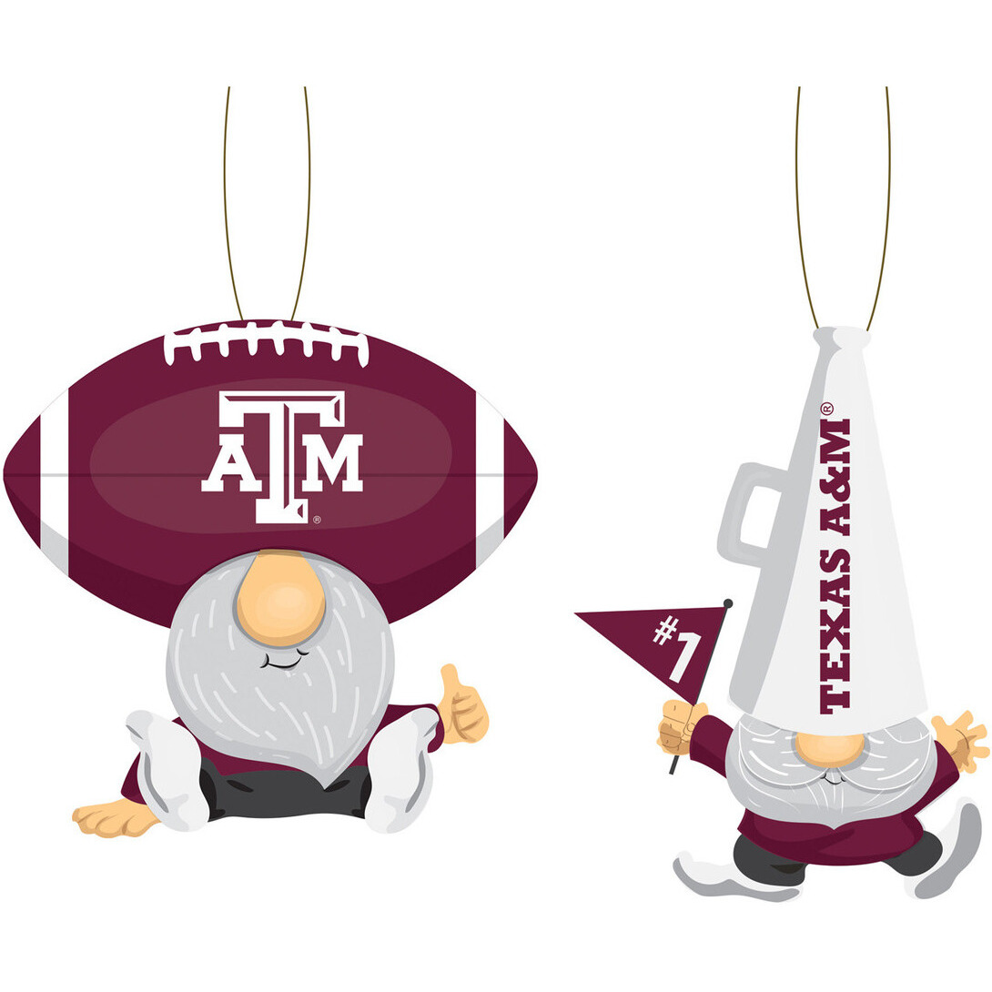 Texas A&M Aggies Ornament Gnome Fan 2 Pack