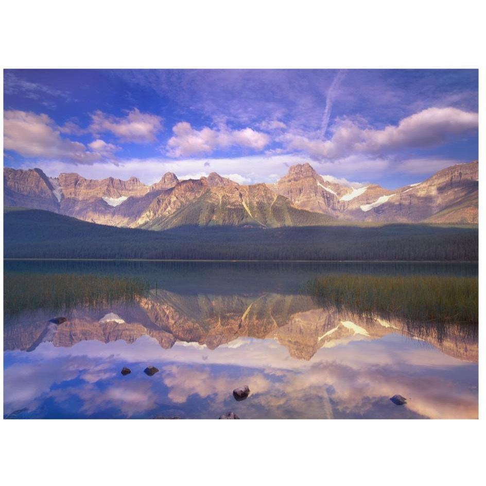 Mount Chephren reflected in Waterfowl Lake, Banff National Park, Alberta, Canada-Paper Art-26&quotx20"