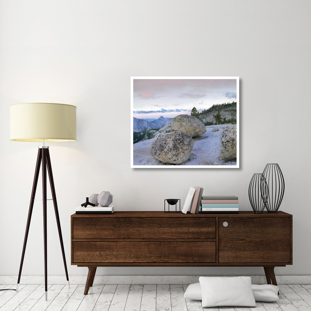 Granite boulders and Half Dome at Olmsted Point, Yosemite National Park, California-Paper Art-42&quotx35.2"