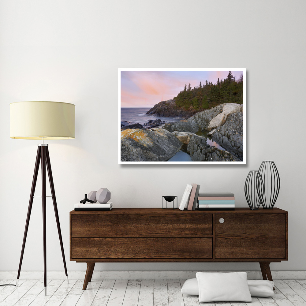 Horseshoe Bay on Lake Superior, Pukaskwa National Park, Thunder Bay, Ontario, Canada-Paper Art-50&quotx38"