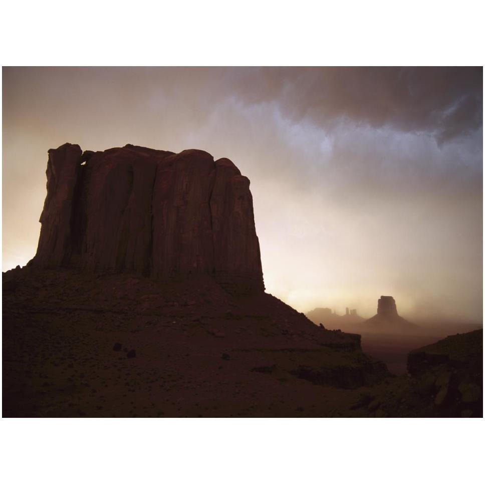 Sandstorm, Elephant Butte at north window, Monument Valley Navajo Tribal Park, Arizona-Paper Art-50&quotx38"