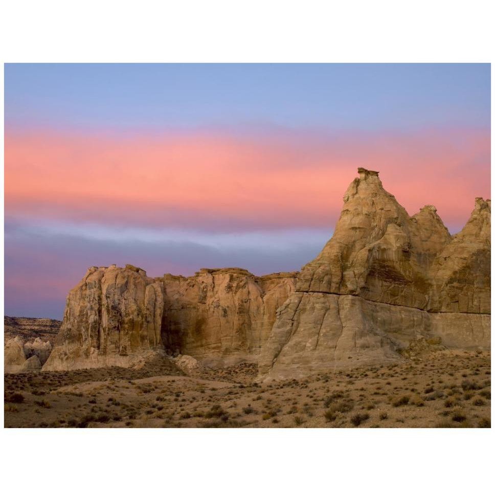 Sandstone formations in Kaiparowits Plateau, Grand Staircase, Escalante National Monument, Utah-Paper Art-42&quotx32"