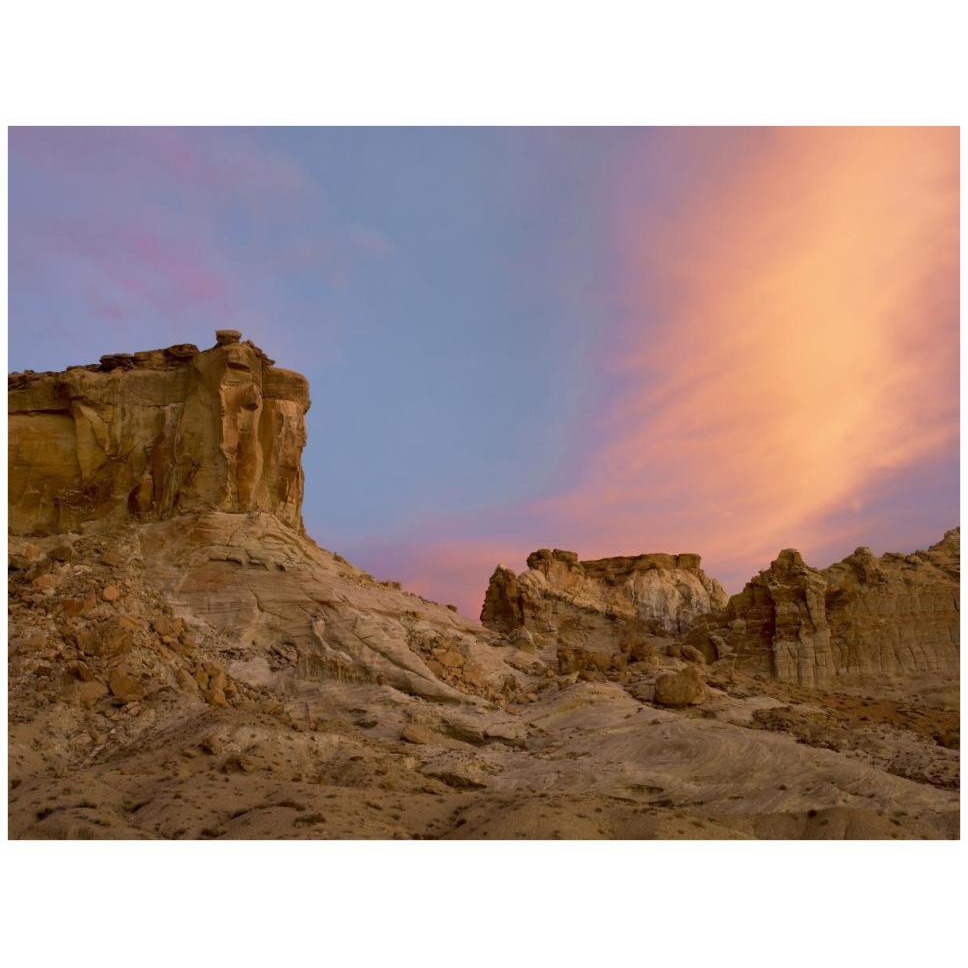 Sandstone formations in Kaiparowits Plateau, Grand Staircase, Escalante National Monument, Utah-Paper Art-42&quotx32"