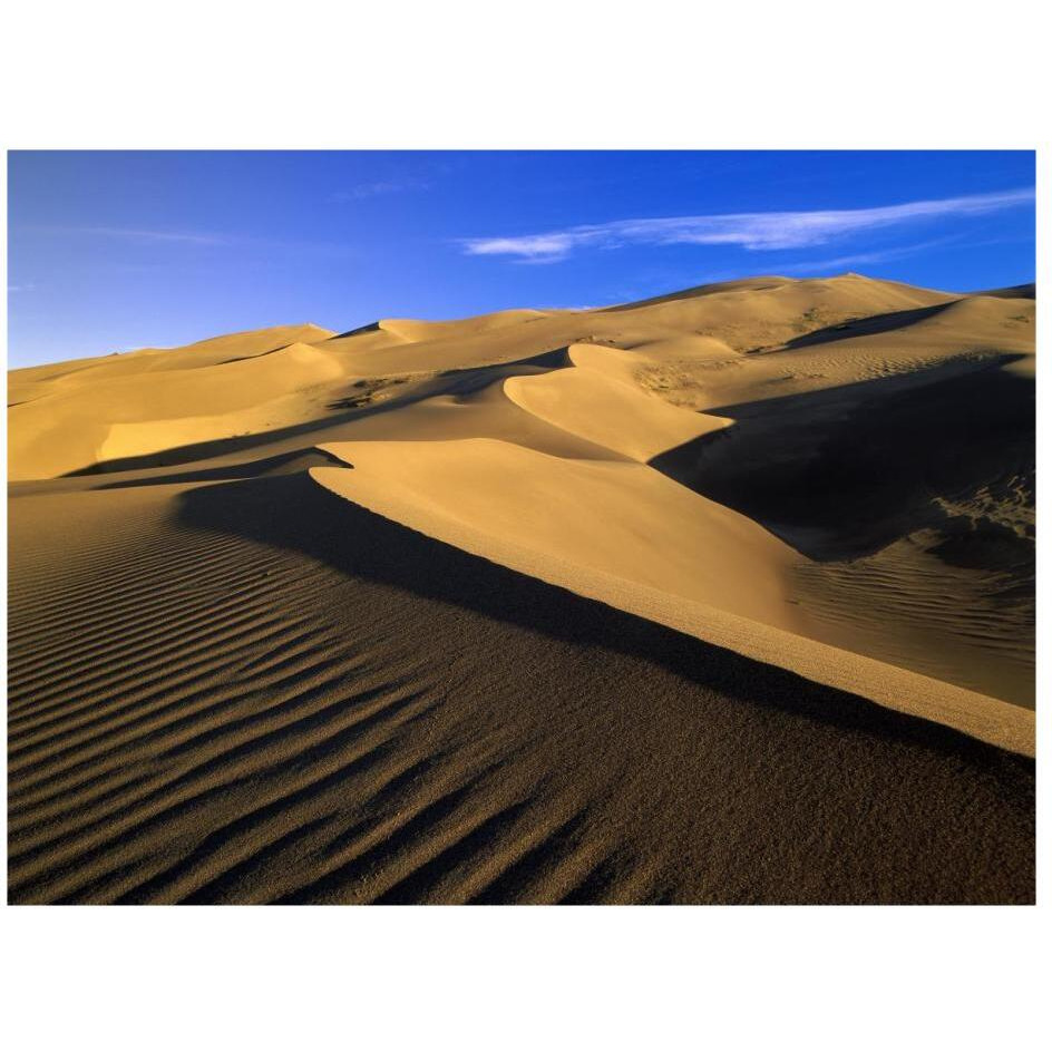 750 foot tall sand dunes, tallest in North America, Great Sand Dunes National Monument, Colorado-Paper Art-26&quotx20"