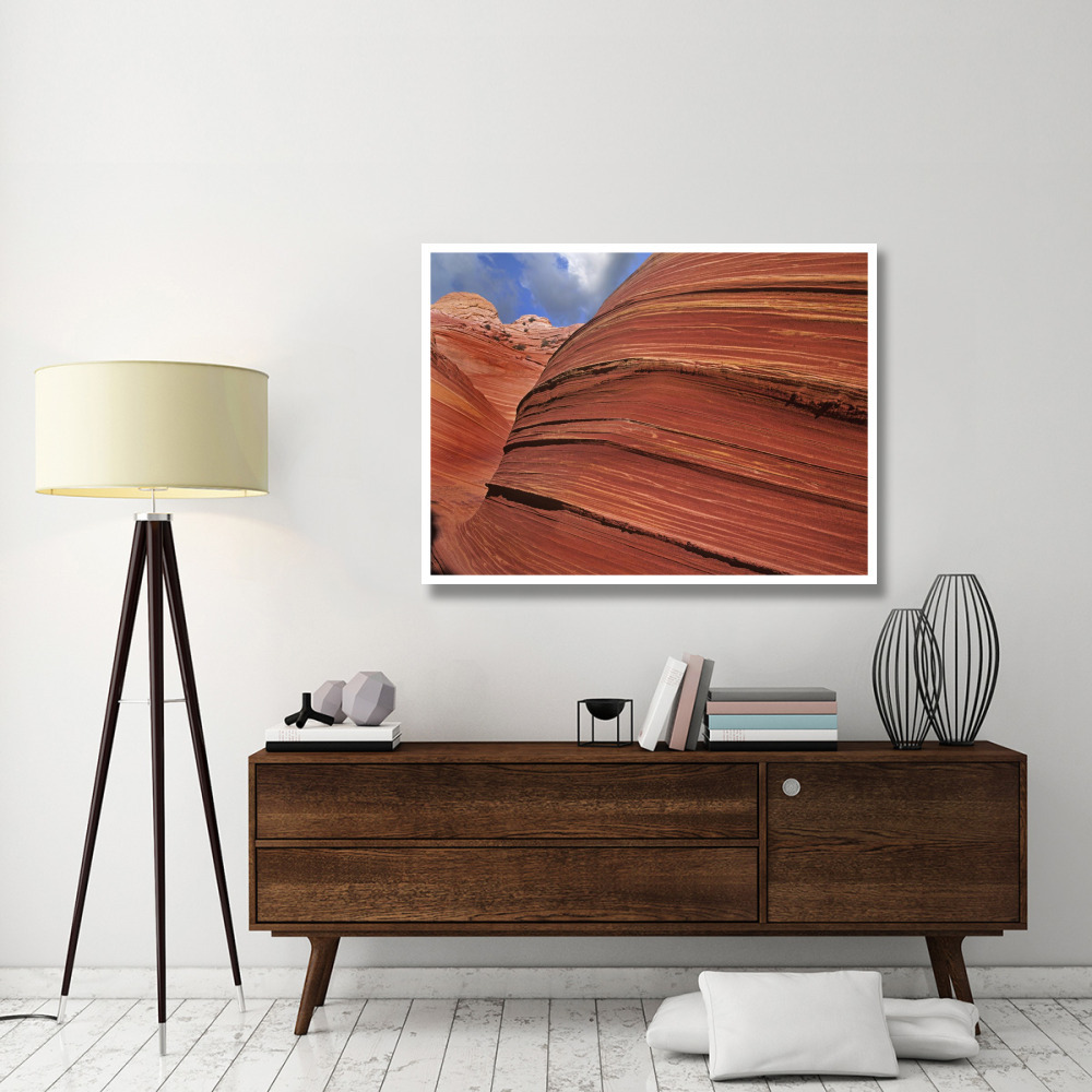 Detail of The Wave, a Navajo sandstone formation in Paria Canyon-Vermilion Cliffs Wilderness, Arizona-Paper Art-50&quotx38"