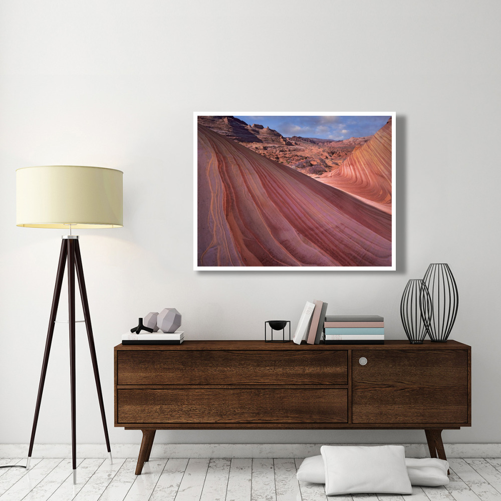 Detail of The Wave, a Navajo sandstone formation in Paria Canyon-Vermilion Cliffs Wilderness, Arizona-Paper Art-50&quotx38"