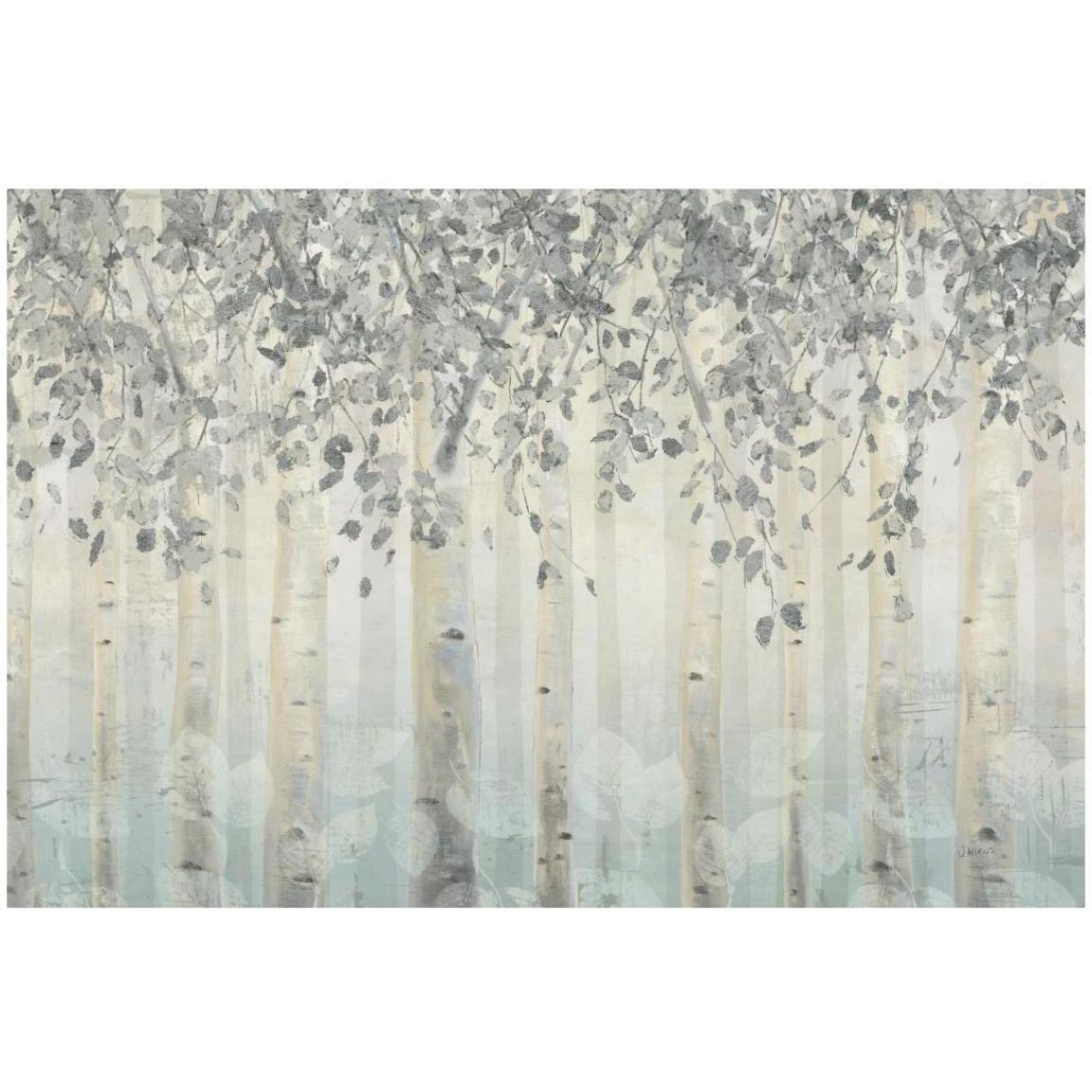 Silver and Gray Dream Forest I -Paper Art-20&quotx14"