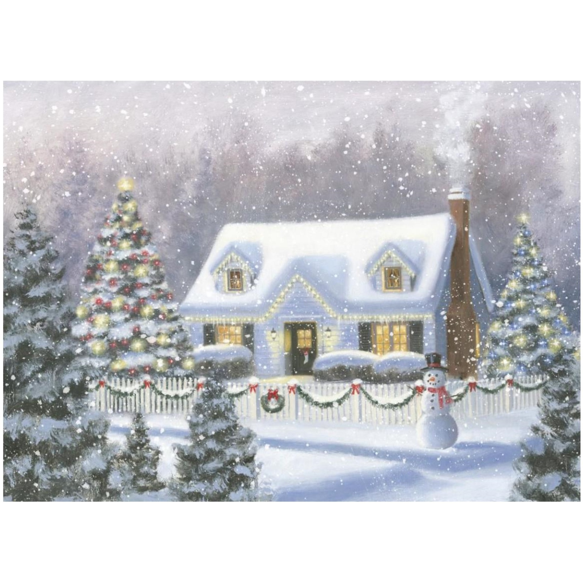 Home for Christmas -Paper Art-50&quotx38"